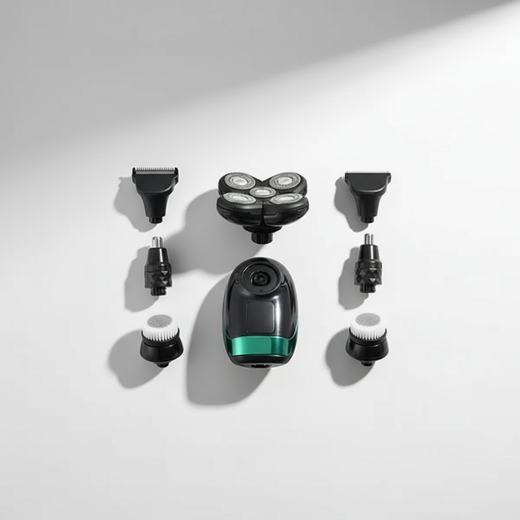 ⚡ Portable Rechargeable 5-in-1 Electric Shaver – Convenience and Smoothness Wherever You Are