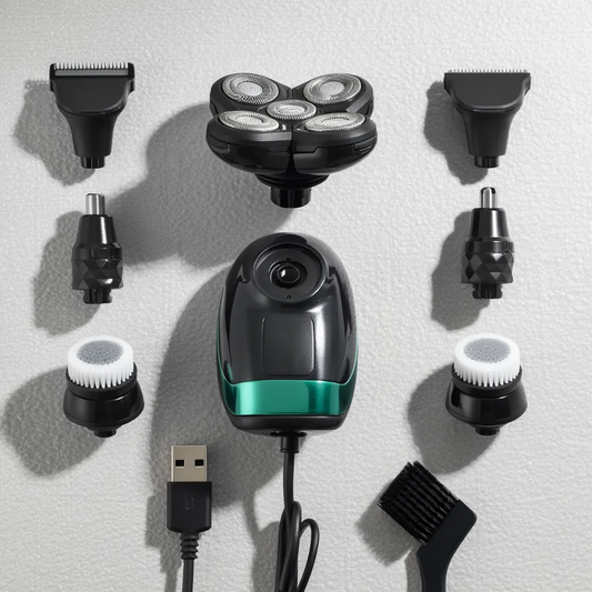 ⚡ Portable Rechargeable 5-in-1 Electric Shaver – Convenience and Smoothness Wherever You Are