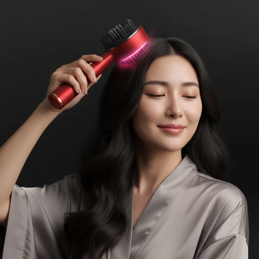 🌿 Hair Massaging Brush – Strong Hair, Natural Shine